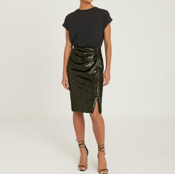 Reiss Dresses & Skirts - NWT REISS | Leena Velvet Midi Skirt